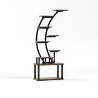 63.6" 9-Tier Indoor Plant Stand with LED Grow Lights