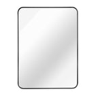 24" × 32" Black Framed Rectangular Wall Mirror