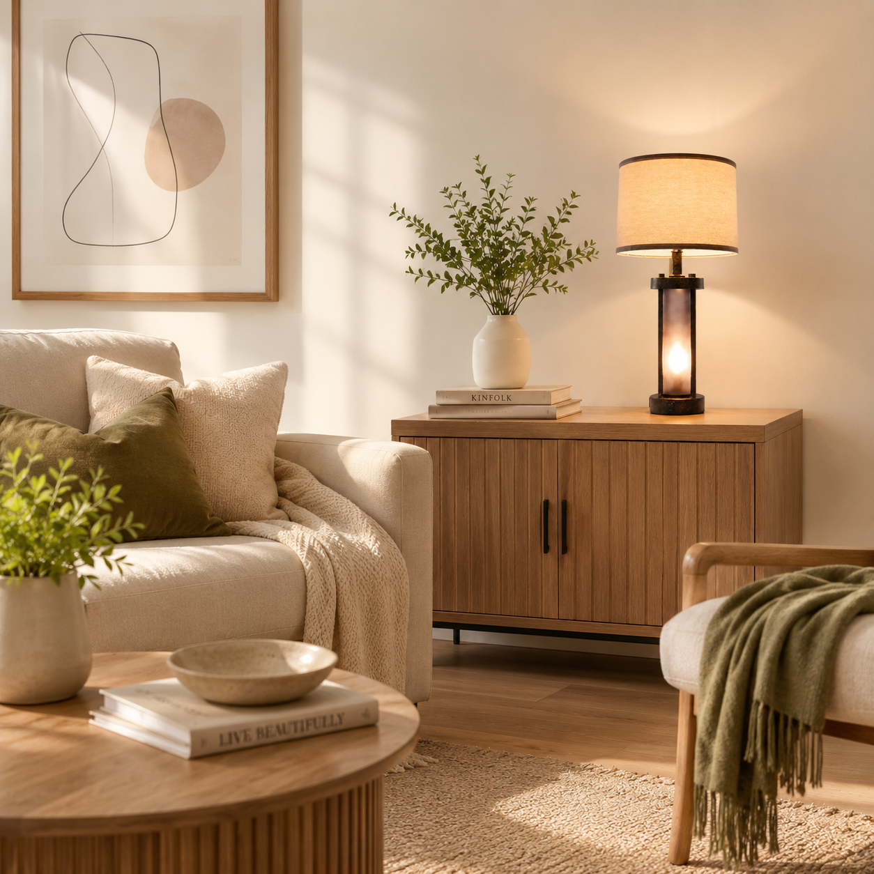 Industrial Dual-Light Accent Table Lamps with USB Charging (Set of 2)