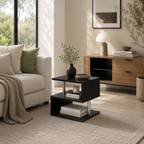 Modern S-Shaped Accent Side Table