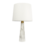 25" Enclave Table Lamp with Faux Marble Base