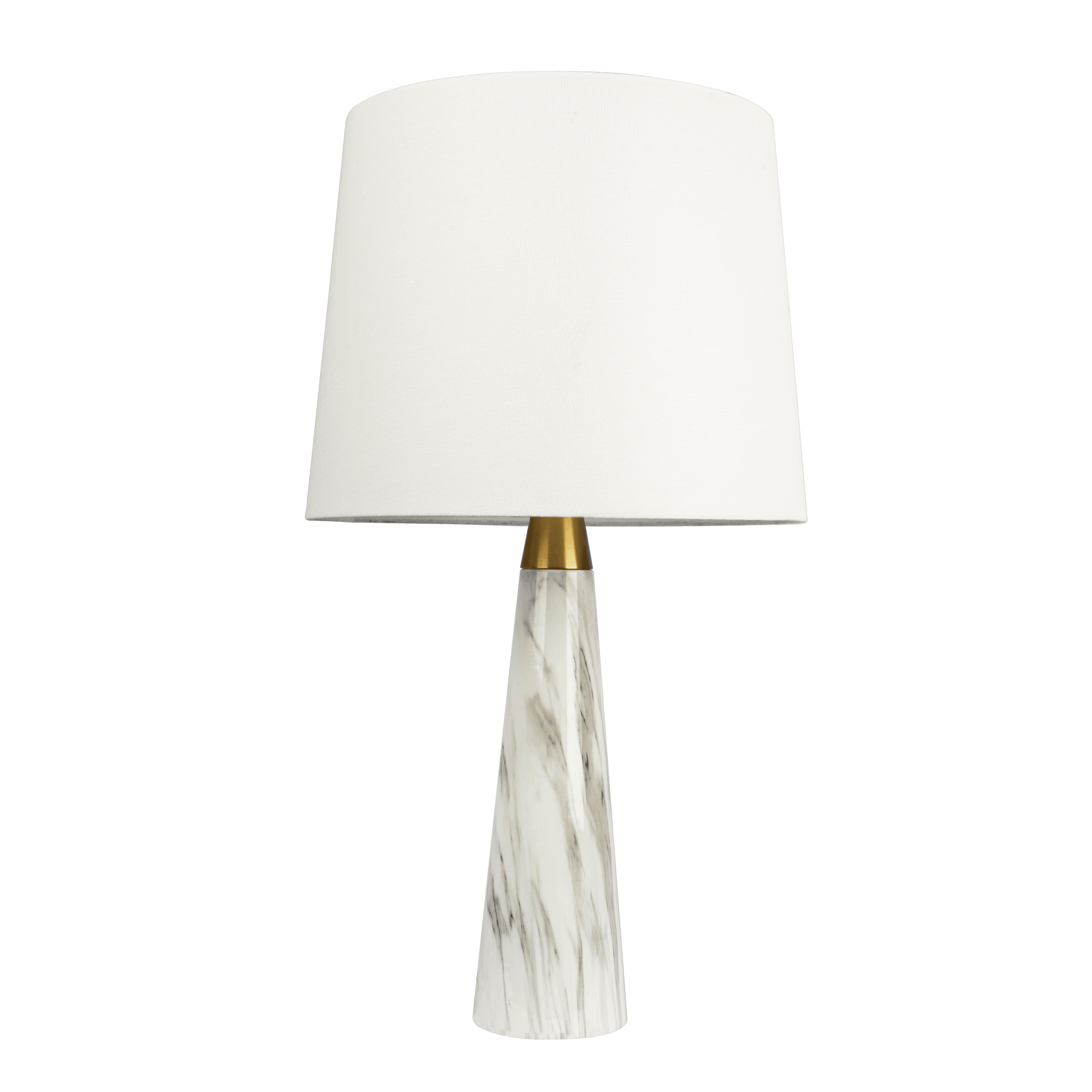25" Enclave Table Lamp with Faux Marble Base