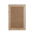 36" Rattan Solid Wood Wall Mirro