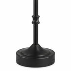 Black metal stand on a white background