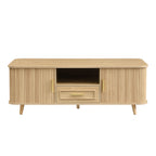 47" Mid-Century Modern Coffee Table with Hidden Storage