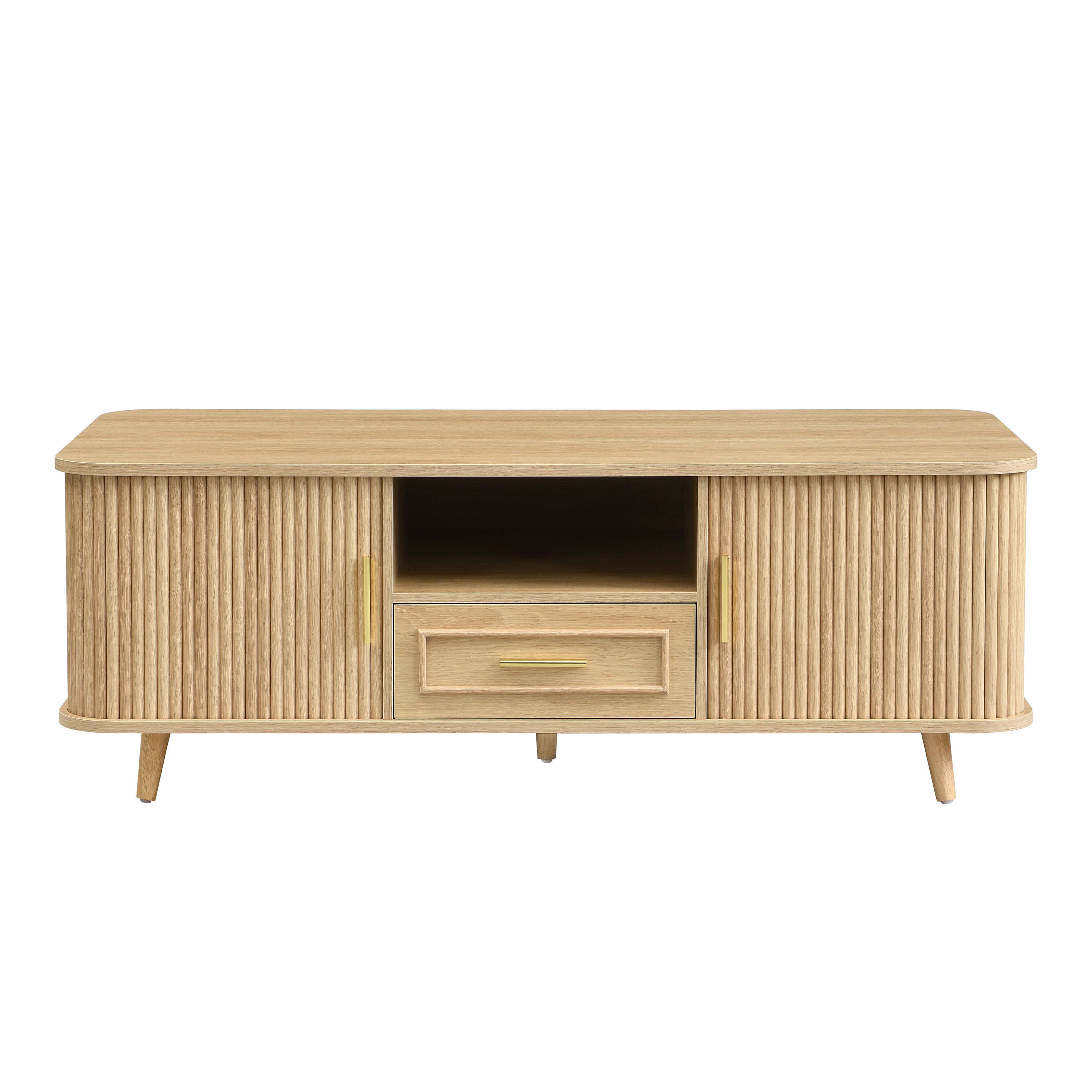 47" Mid-Century Modern Coffee Table with Hidden Storage