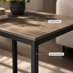 Modern Pub Table with Wood-Look Top