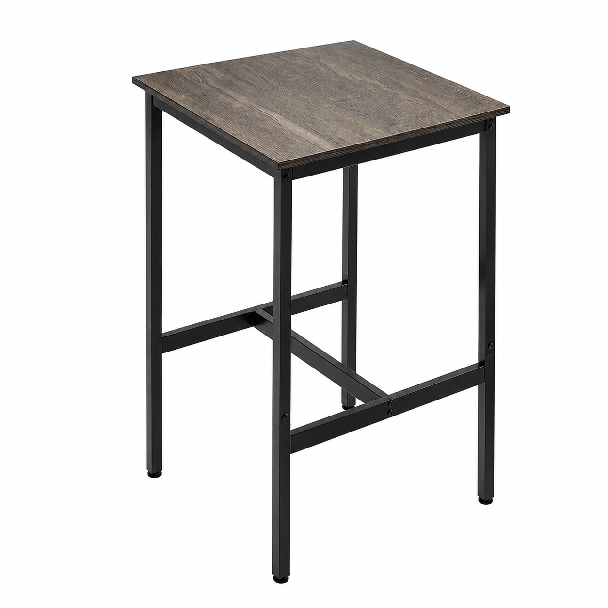 Modern Pub Table with Wood-Look Top