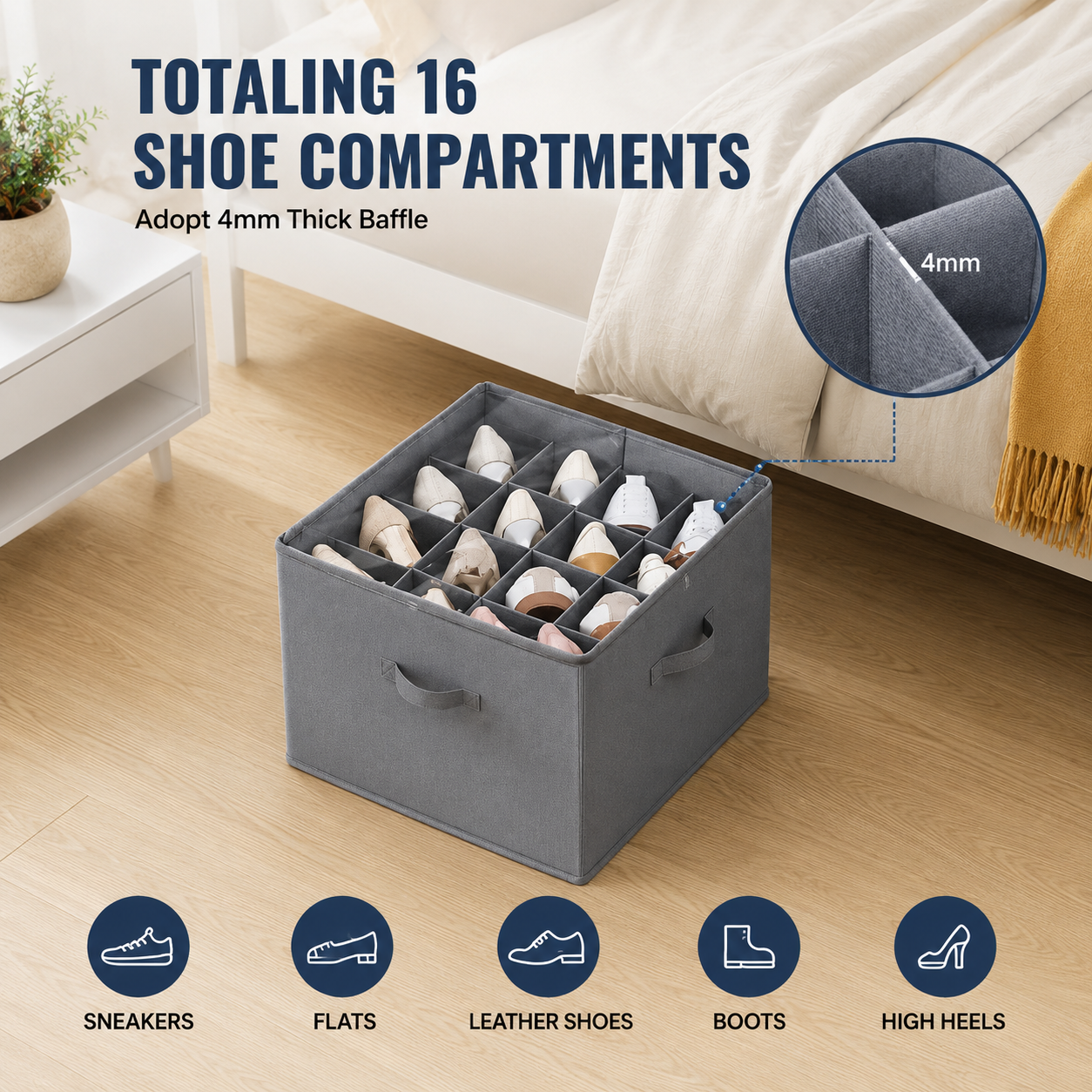 Under Bed Shoe Storage Organizer