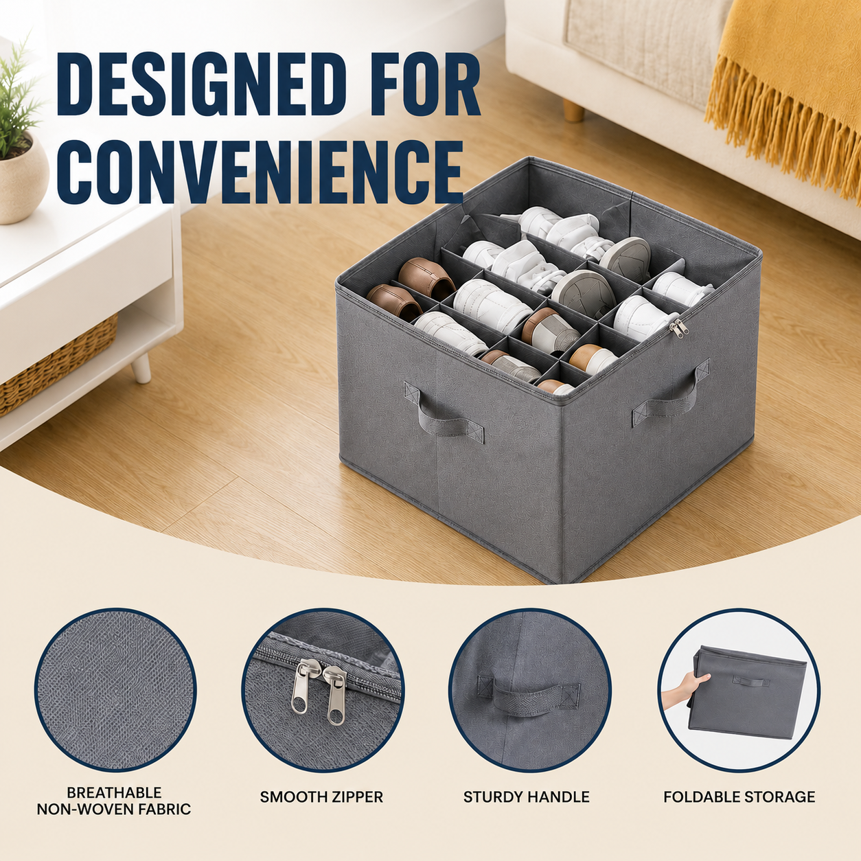 Under Bed Shoe Storage Organizer