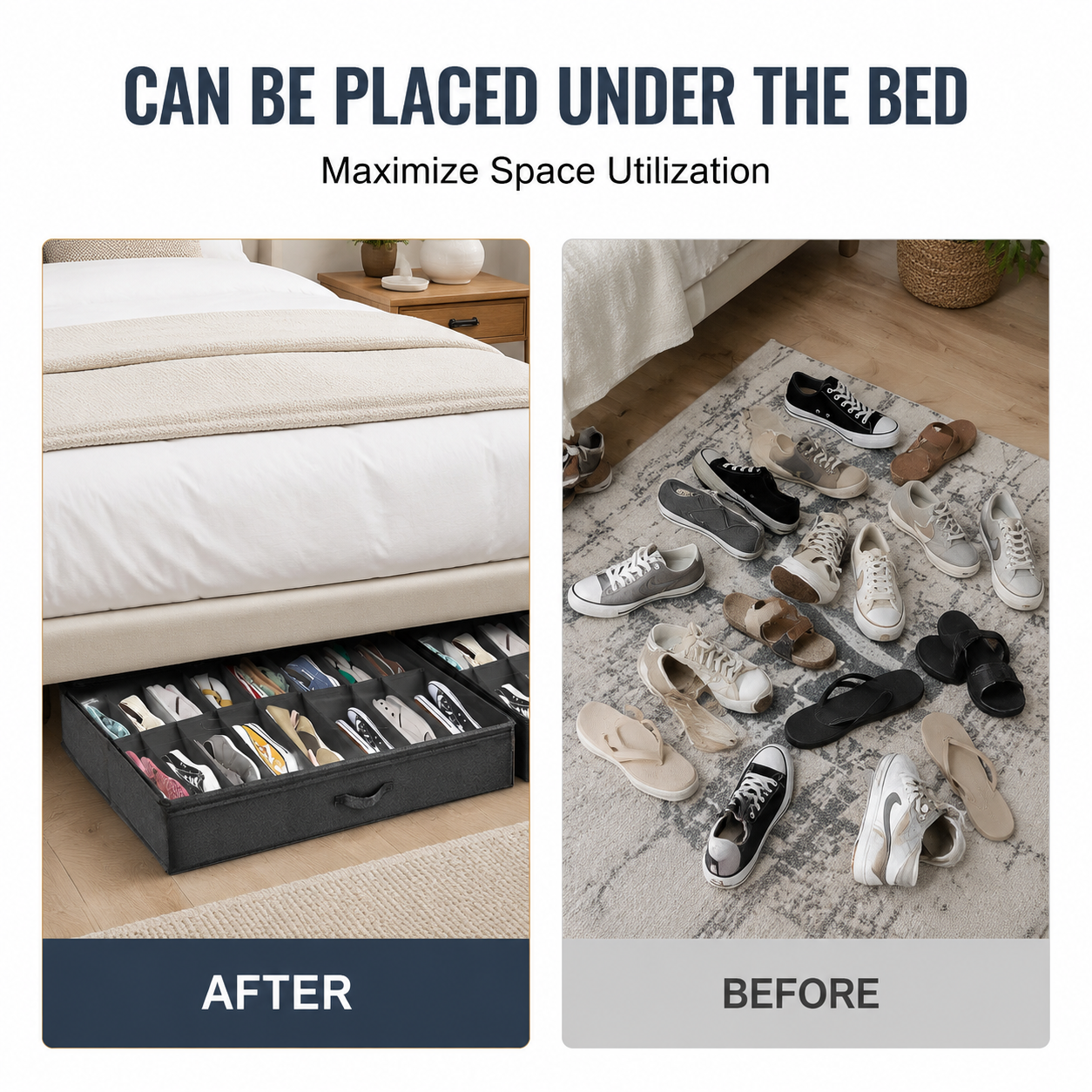 Under Bed Shoe Storage Organizer (Set of 2)
