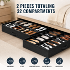 Under Bed Shoe Storage Organizer (Set of 2)