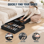 Under Bed Shoe Storage Organizer (Set of 2)