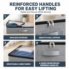 Under Bed Storage Containers with Clear Lids (Set of 2)