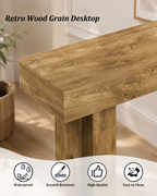 63" Farmhouse Console Table with Open Storage