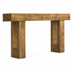 63" Farmhouse Console Table with Open Storage