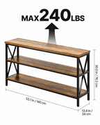 3-Tier Narrow Console Table
