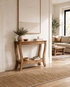 Solid Wood Farmhouse Console Table