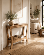 Solid Wood Farmhouse Console Table