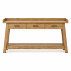 70.9" Farmhouse Console Table with 3 Drawers