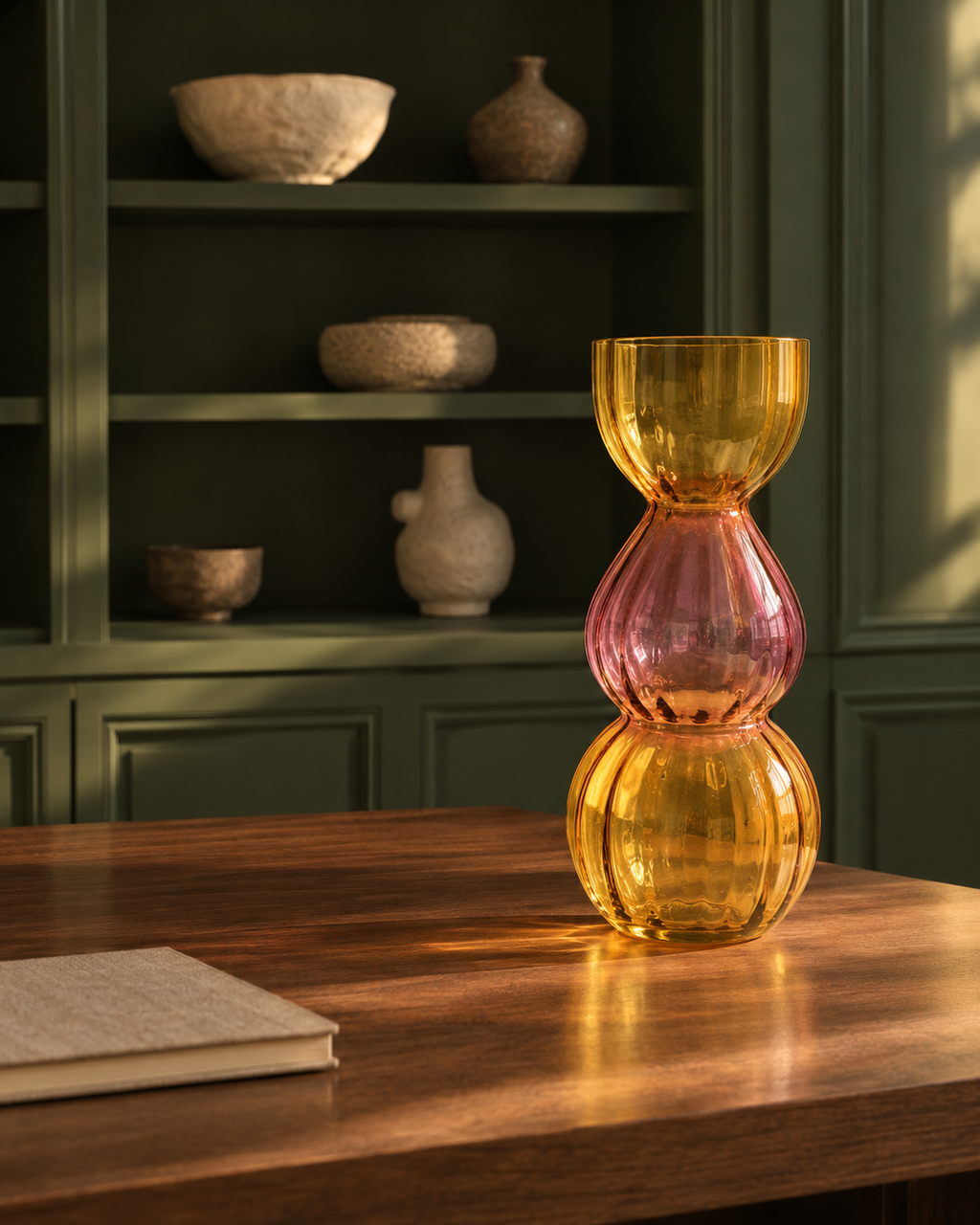 Amber Bubble Vase