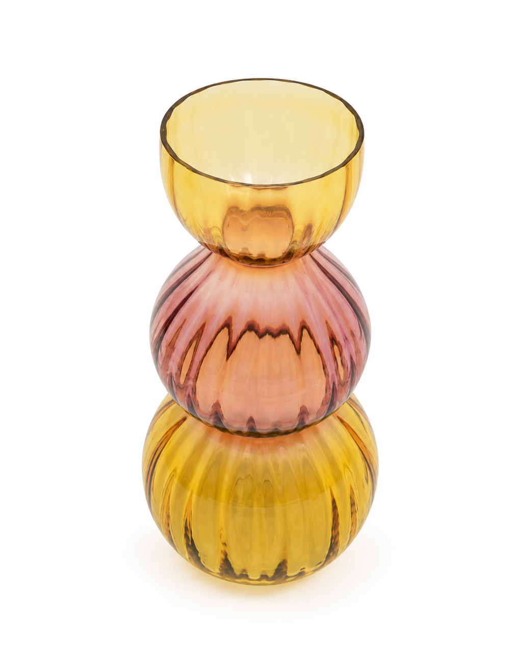 Amber Bubble Vase