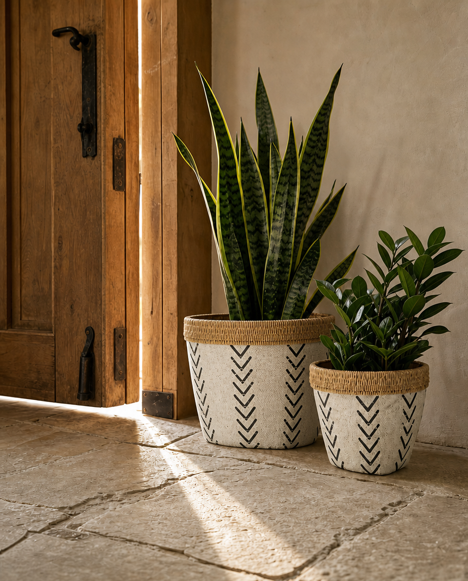 Mudcloth Planter
