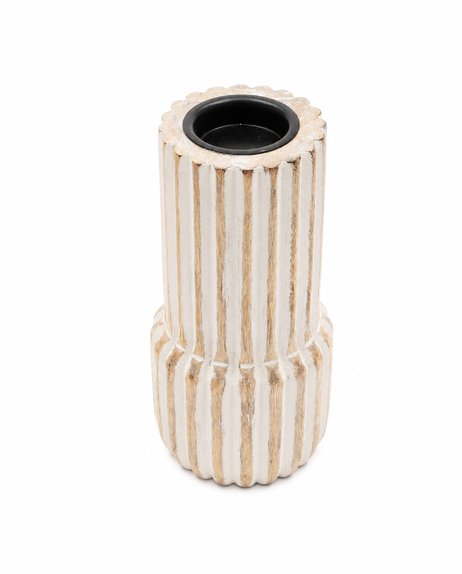 Reeded Candle Holder