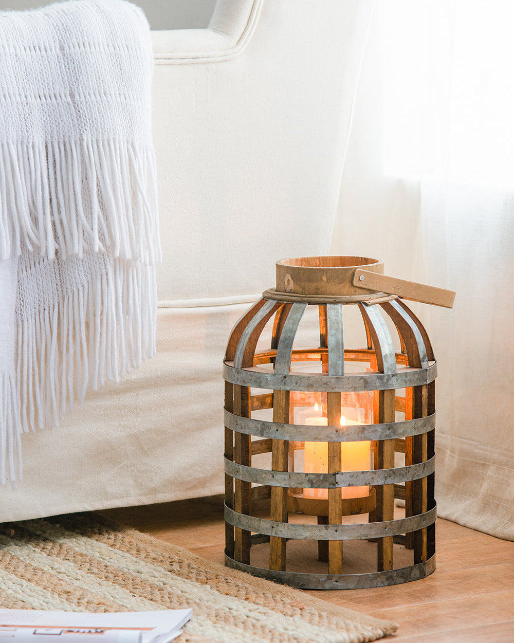 Wood & Metal Lantern
