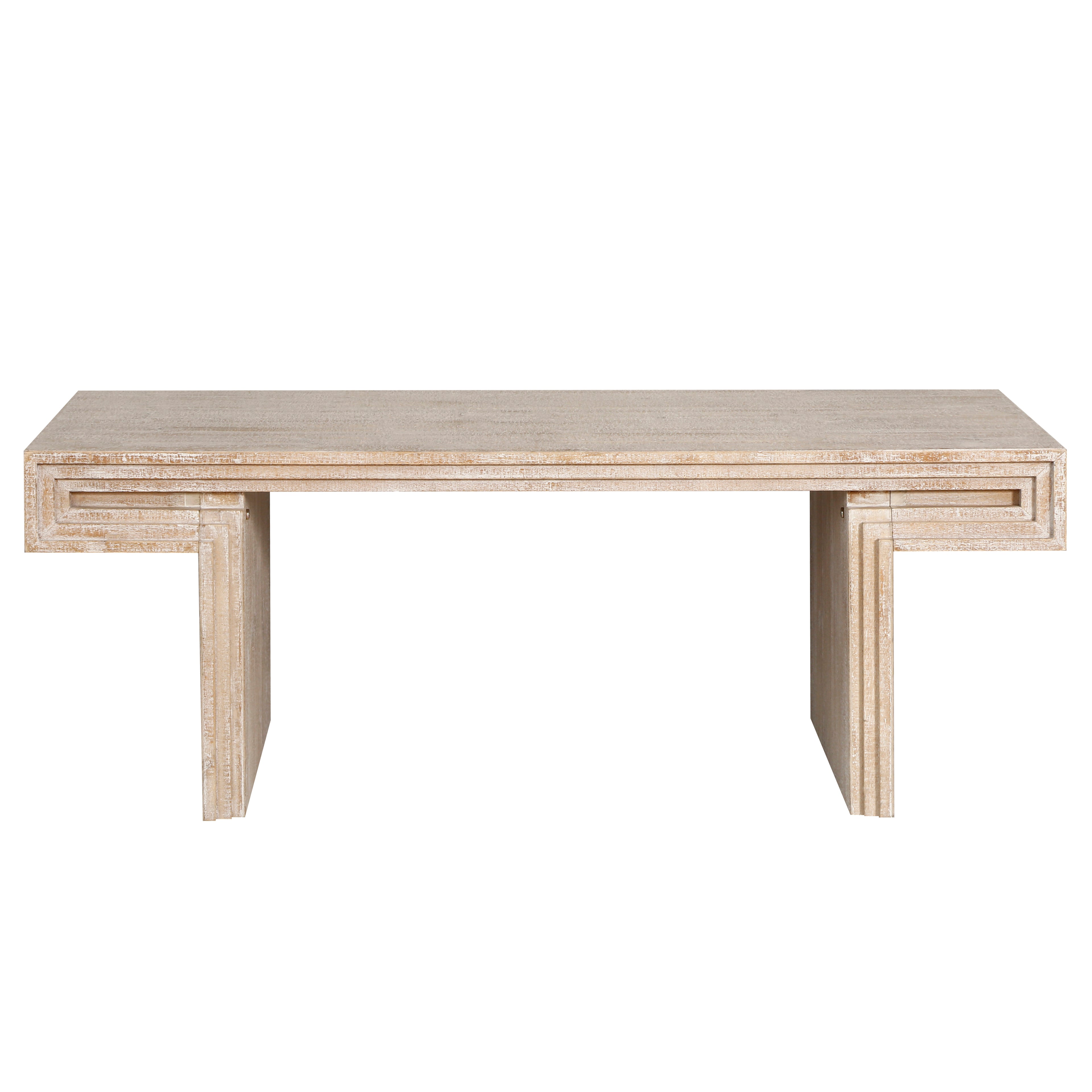 48" Vintage Industrial Coffee Table with Double-Tier Storage