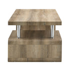 44" Coffee Table with Open Storage Compartments