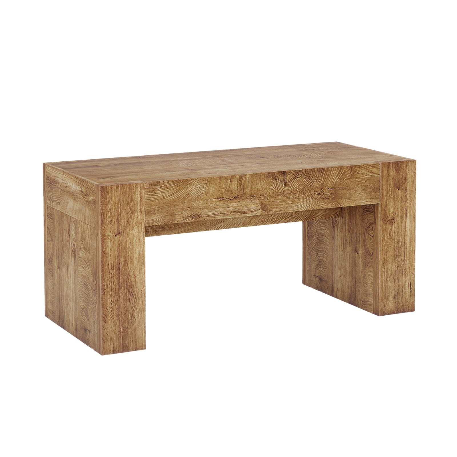 48" Farmhouse Coffee Table with Hidden Storage Drawer