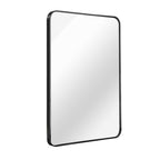 24" × 32" Black Framed Rectangular Wall Mirror