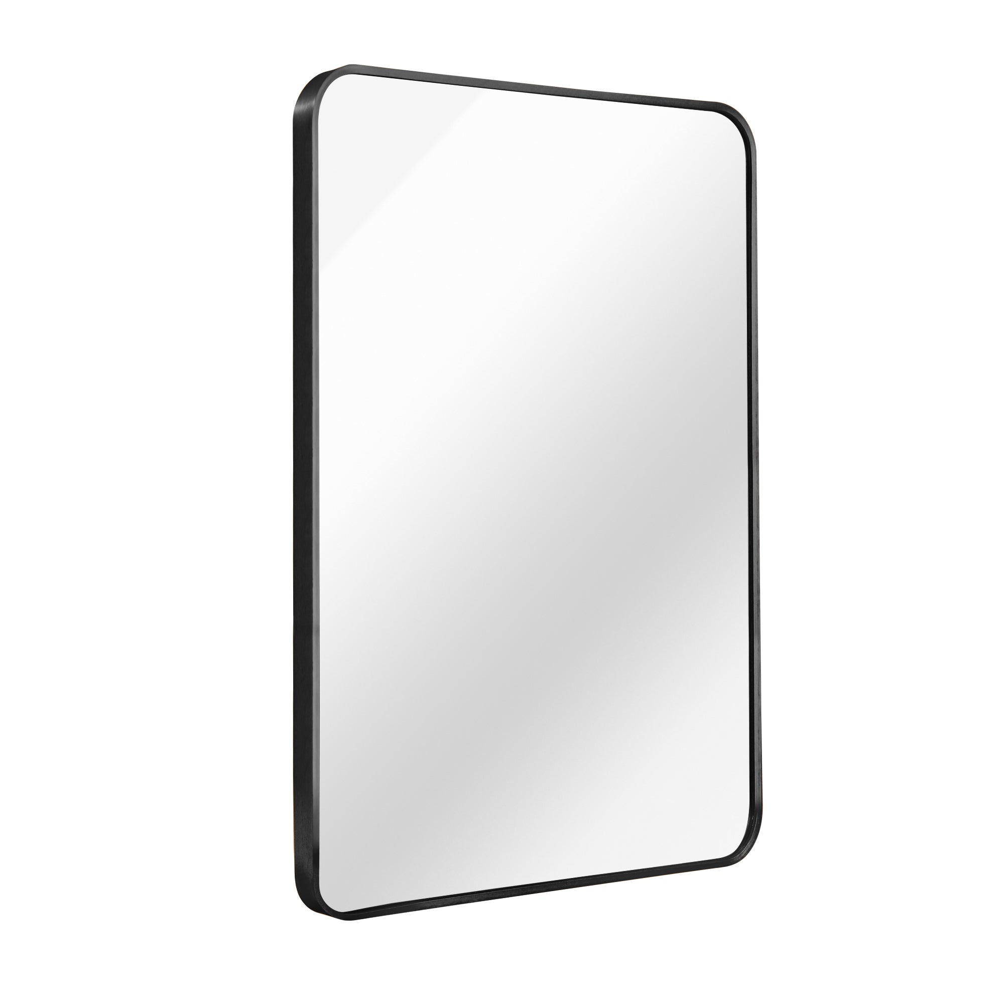 24" × 32" Black Framed Rectangular Wall Mirror