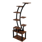 63.6" 9-Tier Indoor Plant Stand with LED Grow Lights
