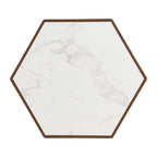 32" Hexagonal Coffee Table with Hidden Storage Drawers