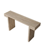 60" Rustic Farmhouse Console Table with Distressed Wood Finish