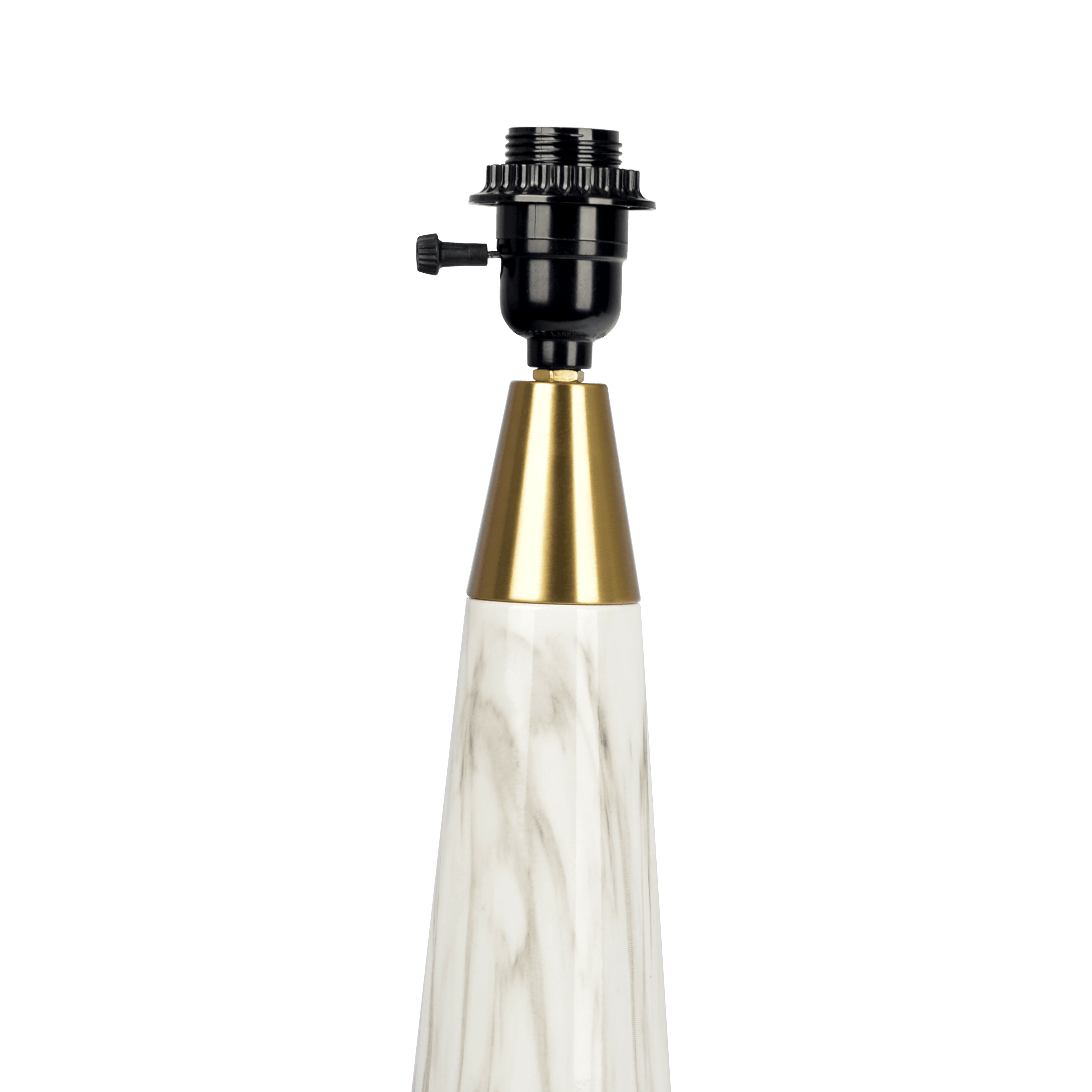 25" Enclave Table Lamp with Faux Marble Base