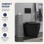 Slim 3-Tier Bathroom Storage Tower - Slate Grey