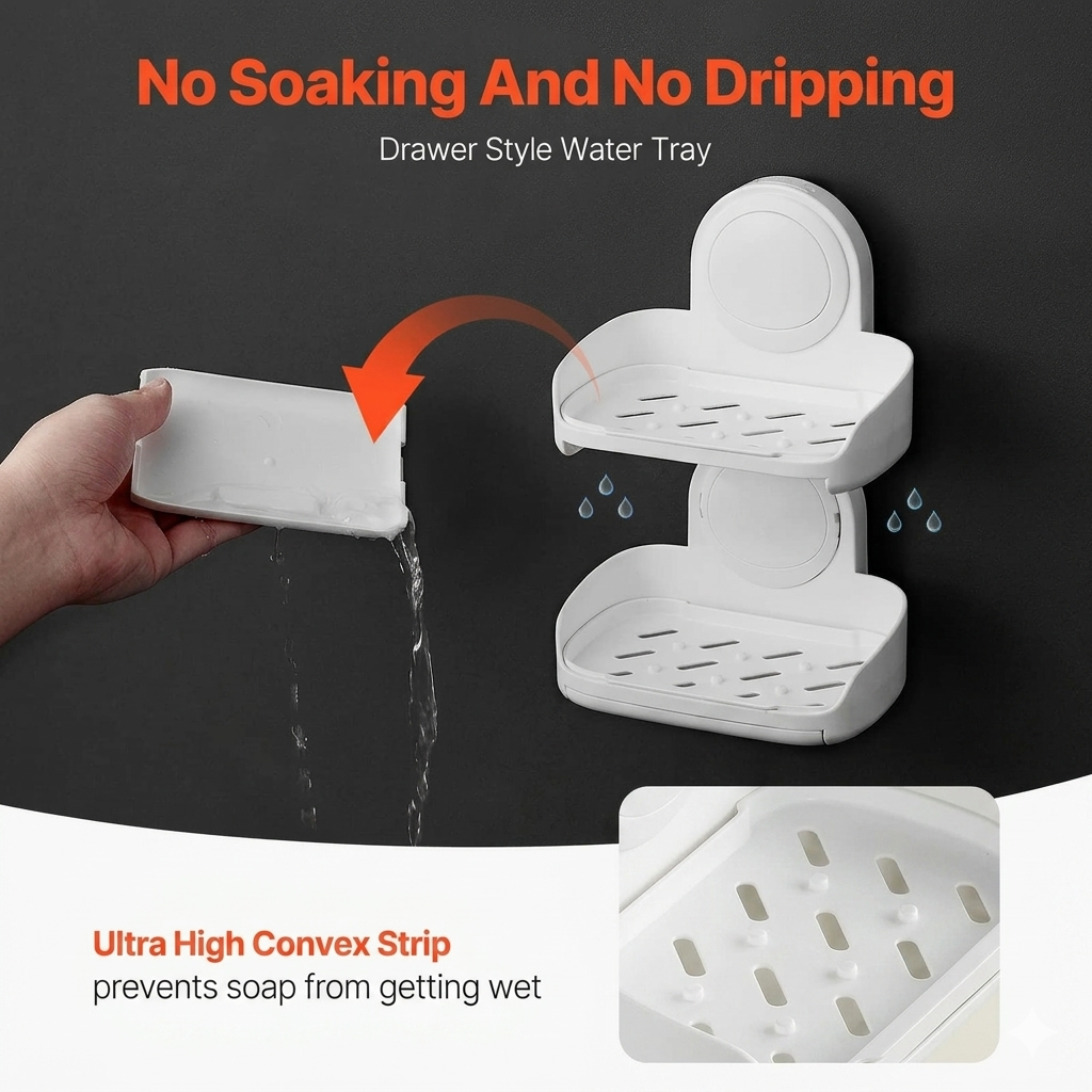 Double Layer Soap Dish Holder