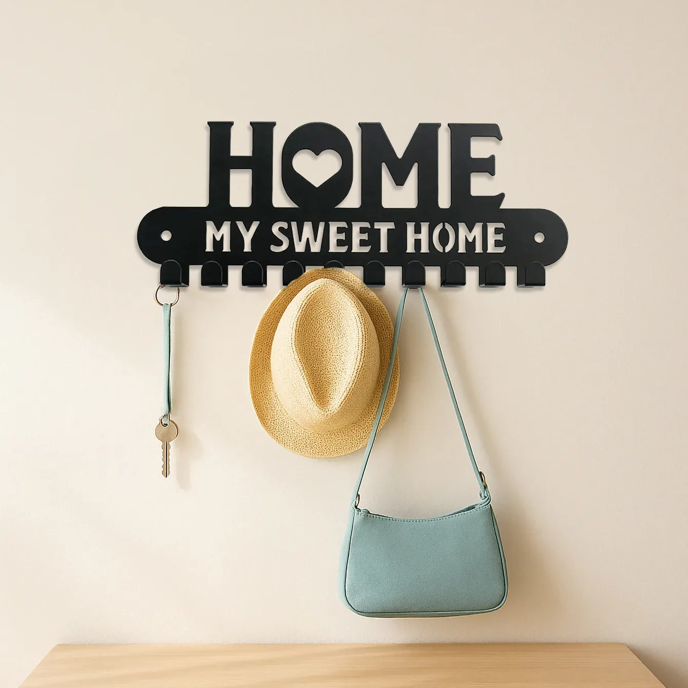 Sweet Home Wall Hook Rack