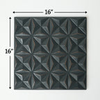 Artisan Geometric Carved Wood Wall Art