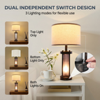 Rustic Bedside Lamps