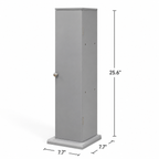 Slim 3-Tier Bathroom Storage Tower - Slate Grey
