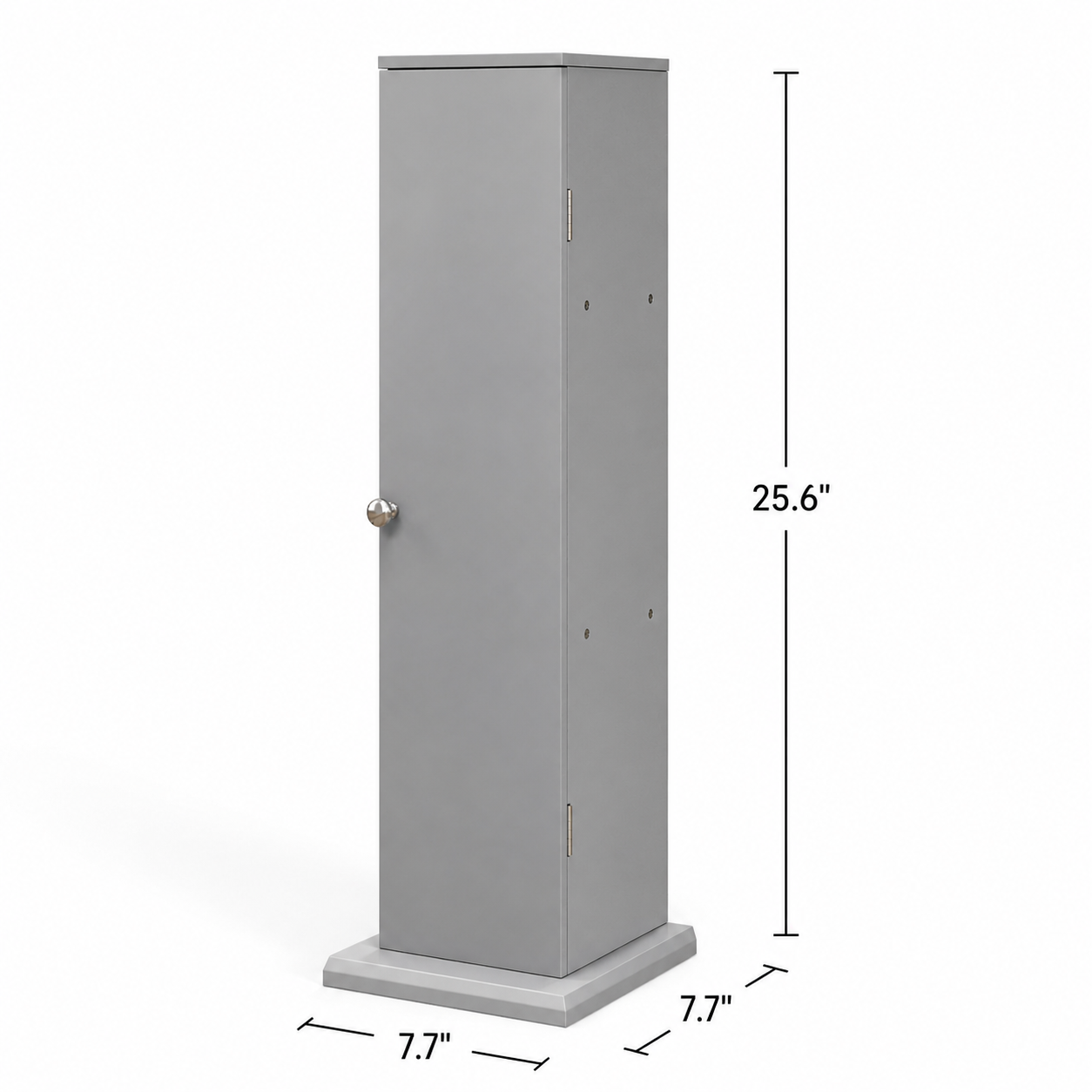 Slim 3-Tier Bathroom Storage Tower - Slate Grey