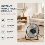  AeroVortex™ Pro High-Velocity Floor Fan 