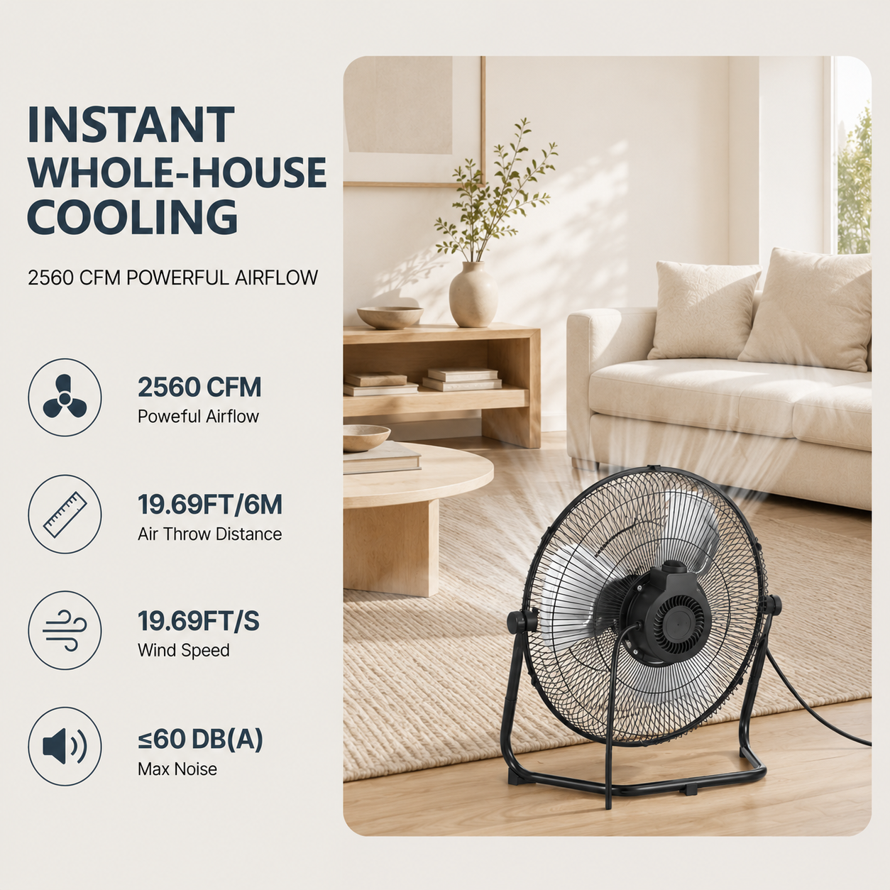  AeroVortex™ Pro High-Velocity Floor Fan 
