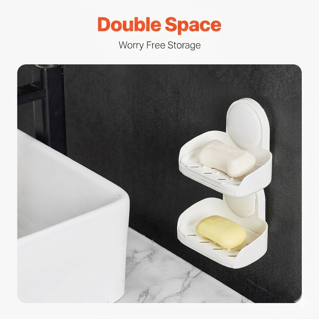 Double Layer Soap Dish Holder