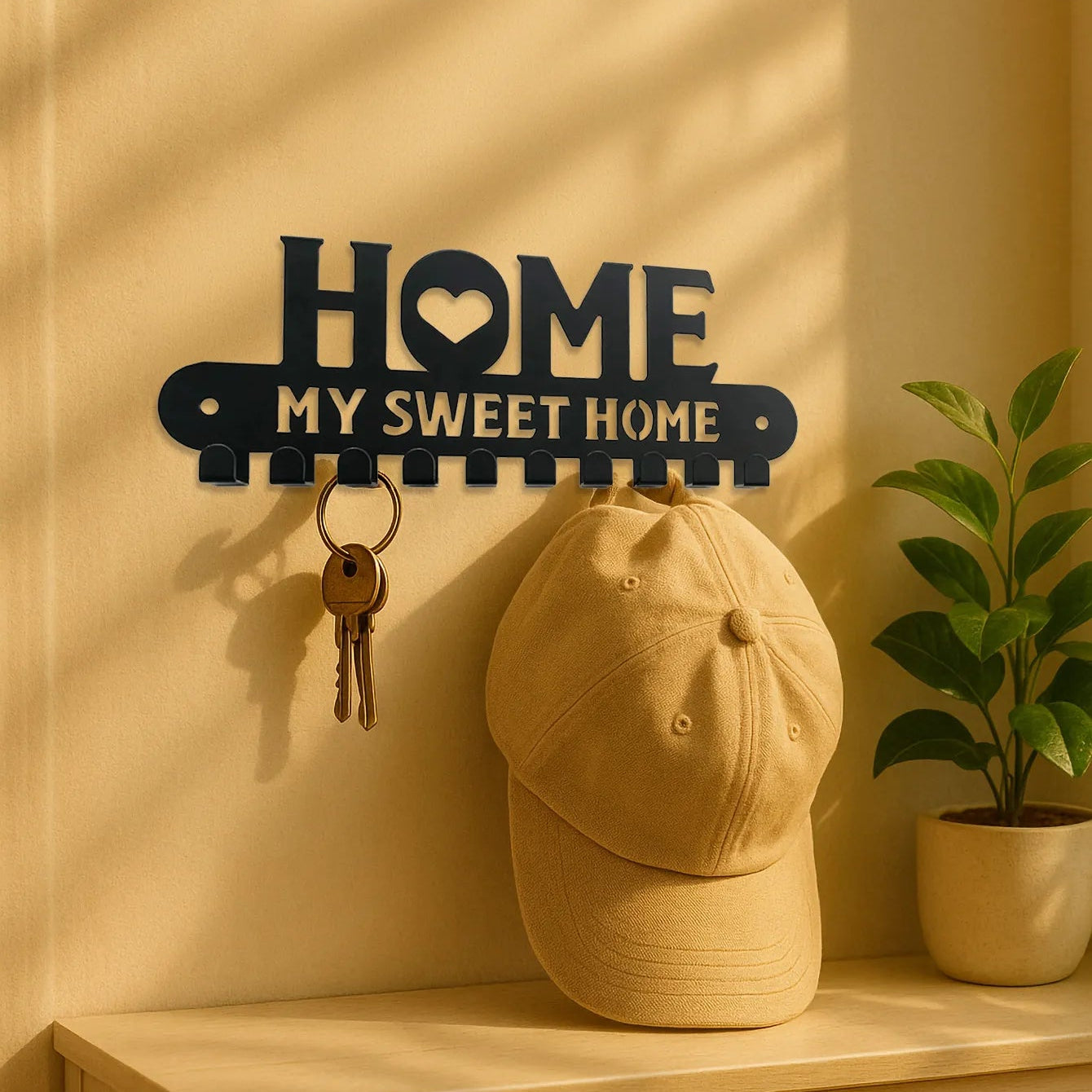 Sweet Home Wall Hook Rack
